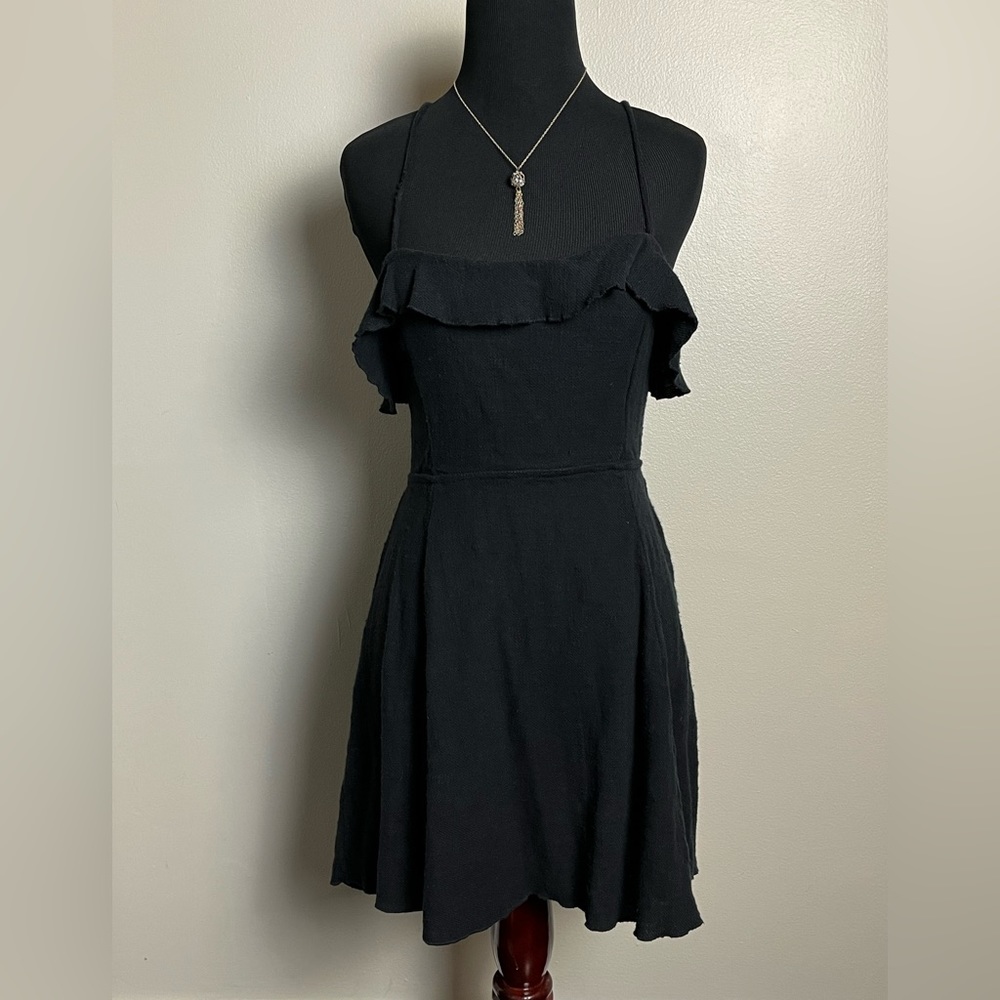 Free people, black ruffle dress - Picture 4 of 7